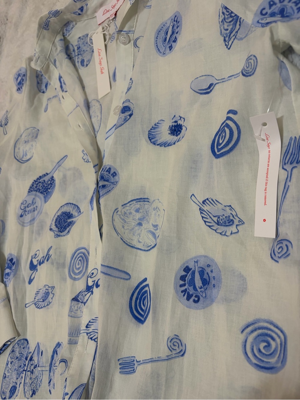 Lisa Says Gah Caviar Dreams Button Up - Picture 5 of 6